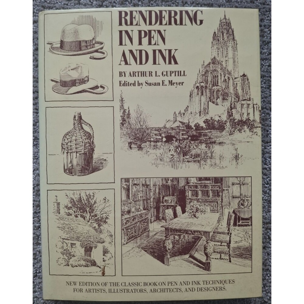 Rendering in Pen and Ink by Arthur L. Guptill 1976 Hardcover Book